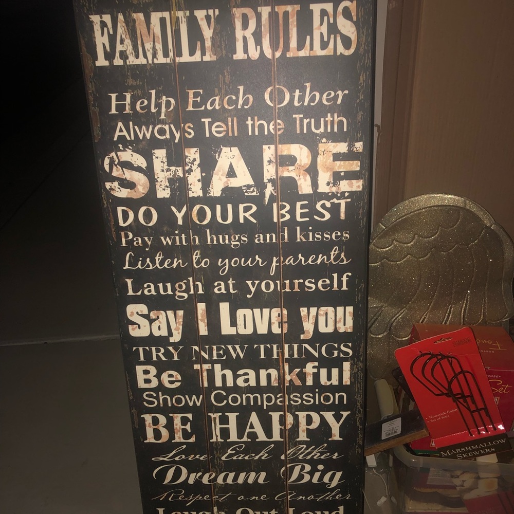 large sign